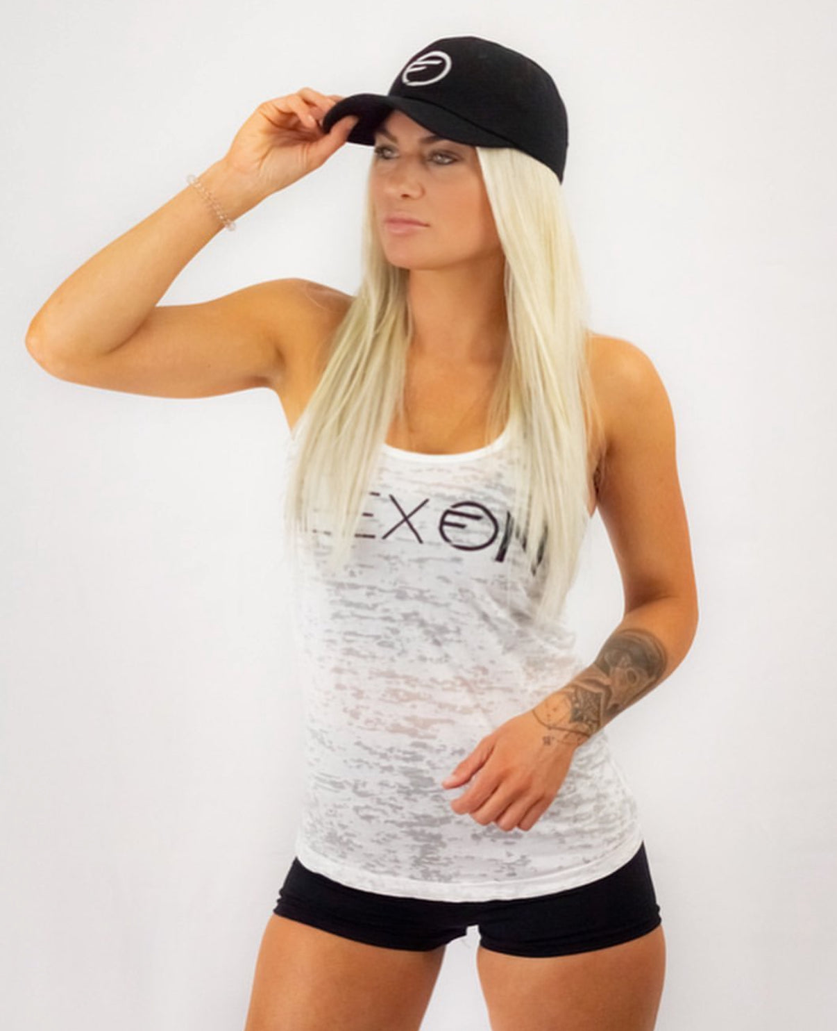 White Burnout Tank